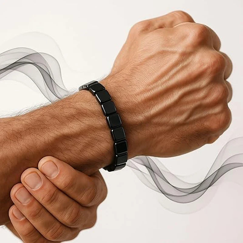 Bracelet Hématite Homme | Élégance Minimaliste
