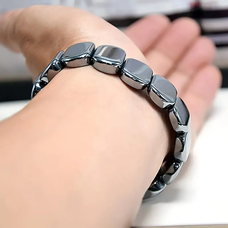 Bracelet Hématite Homme | Élégance Minimaliste