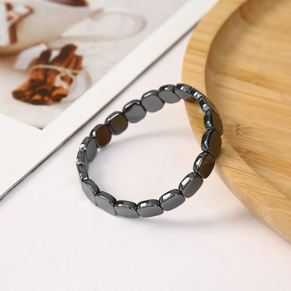 Bracelet Hématite Homme | Élégance Minimaliste